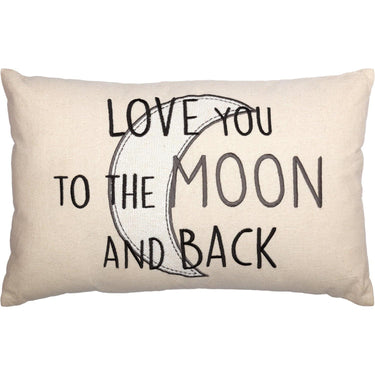 Casement Natural Love You to the Moon and Back Pillow 14x22 VHC Brands - The Fox Decor